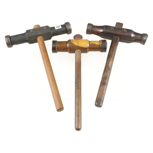 107 - Three caulking mallets G++
