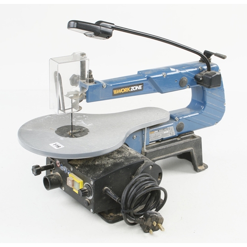 116 - A WORKZONE variable speed scroll saw 240v Pat tested Not for Export