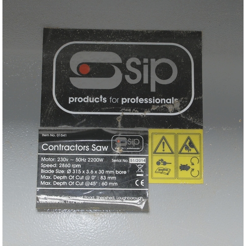 118 - An S.I.P 01541 Contractor's circular saw 240v Pat tested