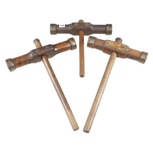 108 - Three caulking mallets G++