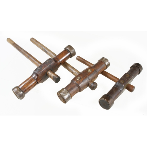 108 - Three caulking mallets G++