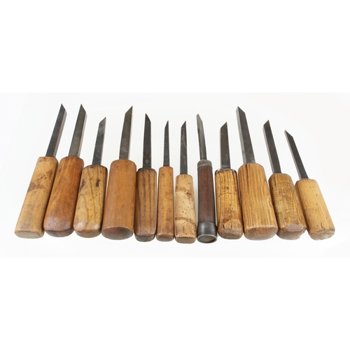 109 - 12 mortice chisels G