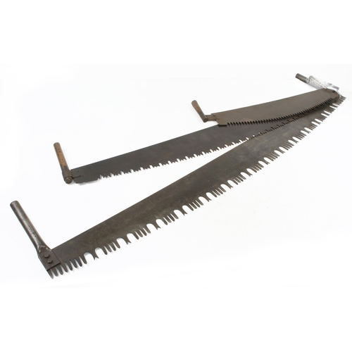 248 - Three American crosscut saws 30