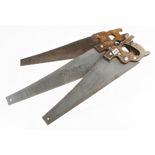 249 - Three DISSTON saws G+