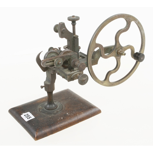 255 - A watchmaker's brass topping or rounding up tool G
