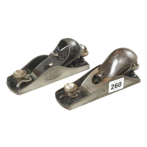 260 - A Canadian STANLEY No 16 block plane and a No 18 G+