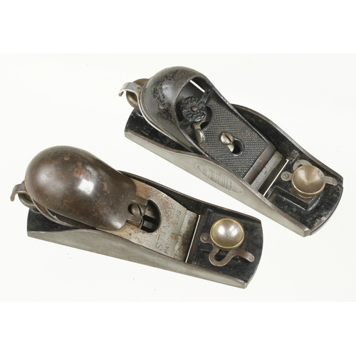 260 - A Canadian STANLEY No 16 block plane and a No 18 G+