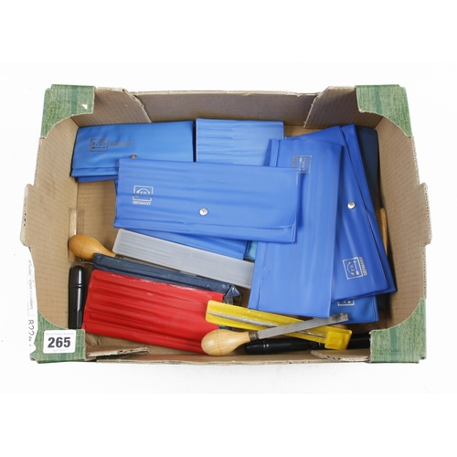 265 - 14 packets of unused needle or riffler files F