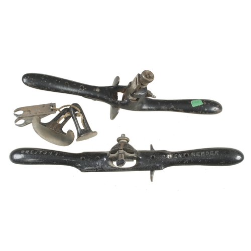278 - A PRESTON patent reeder lacks iron and a quirk router with 3 fences and irons G+