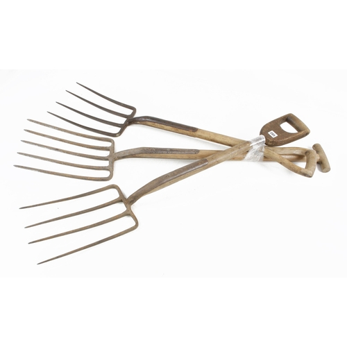 285 - Three garden forks G Not for Export