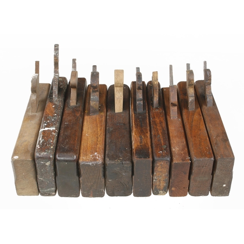 291 - Ten skew mouth rebate planes G