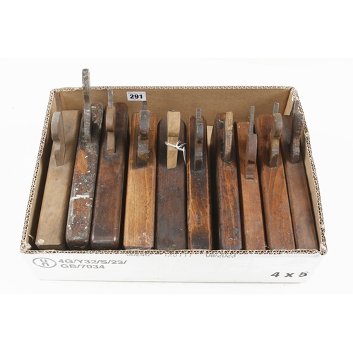 291 - Ten skew mouth rebate planes G