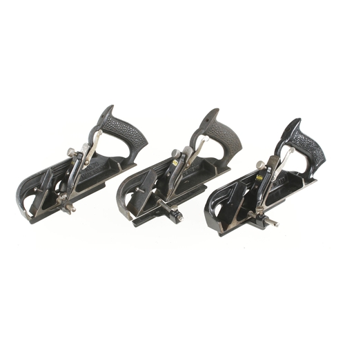 294 - Three little used STANLEY No 78 rebate planes G+