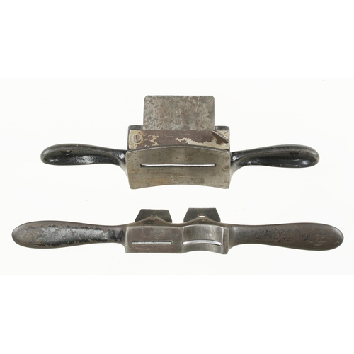 297 - An early STANLEY No 80 scraper and a flat and hollow shave G+