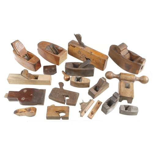 74 - Two boxwood and 10 beech planes, some for restoration G