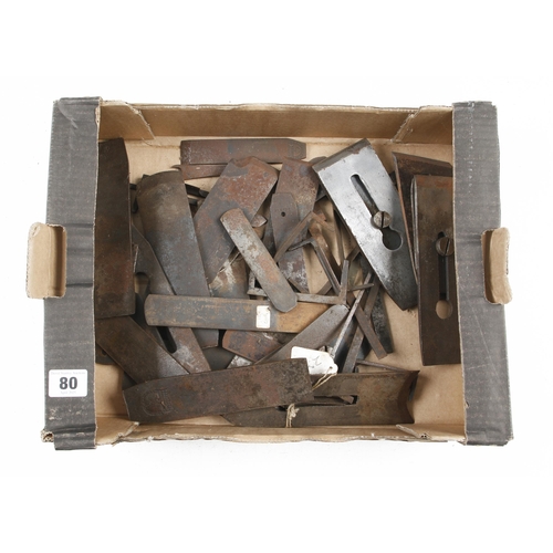 80 - Quantity of early plane irons G