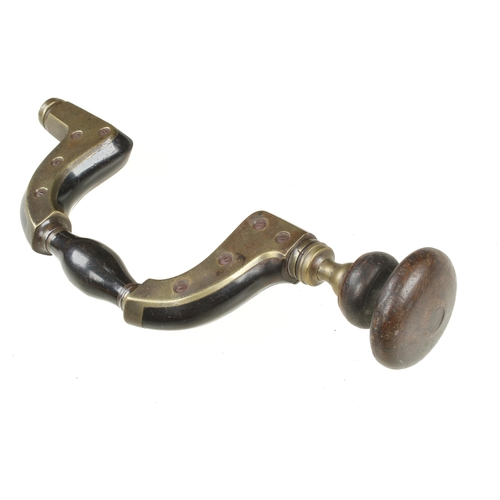 81 - An Ultimatum brass framed ebony brace by Wm MARPLES with poor head otherwise G++