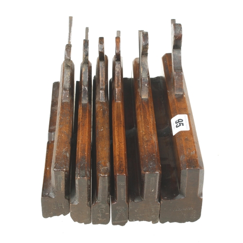 95 - Six early moulders by WHEELER, MUTTER etc G