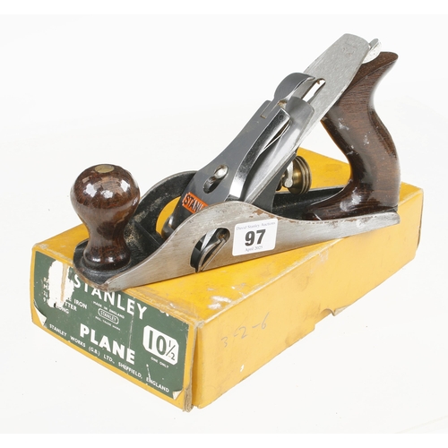 97 - A little used STANLEY No 10 1/2 rebate plane in orig box G+