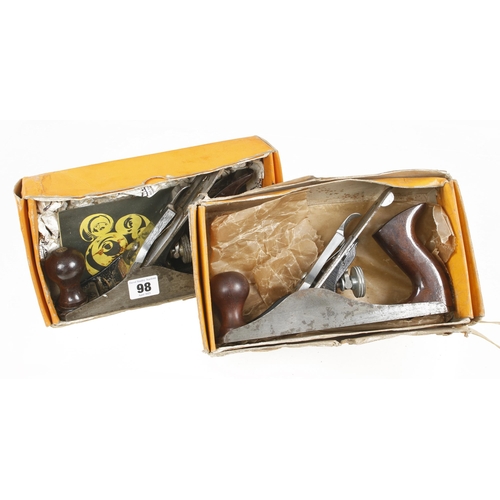 98 - STANLEY Nos 3 and 4 smoothers in orig boxes G