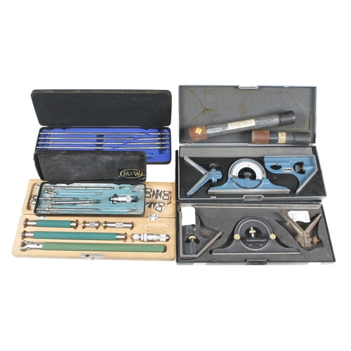 Five boxed engineer's tools etc G+