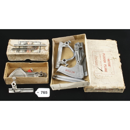 A plough by MITOR with 6 cutters and MARPLES M40 both in orig tatty ...