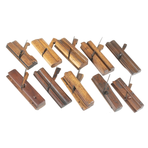 2 - Ten European moulding planes G+