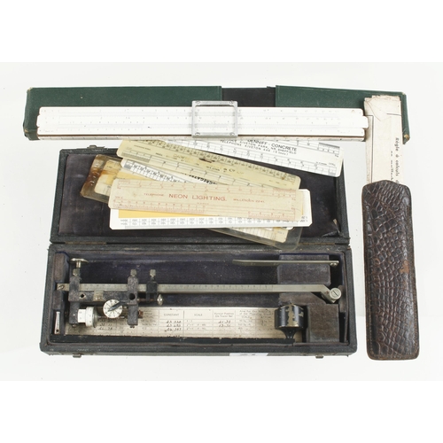 21 - A polar planimeter to measure two dimensional shapes in orig box t/w 8 rules G