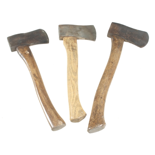 59 - Three hand axes by PLUMB, WILLKINSON and SWIFT G
