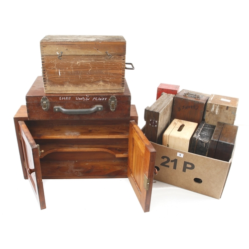 5 - Ten wooden boxes G Not for mailing