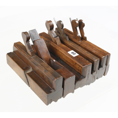 60 - Six 18c moulders incl. two by MADOX av. 2 3/8