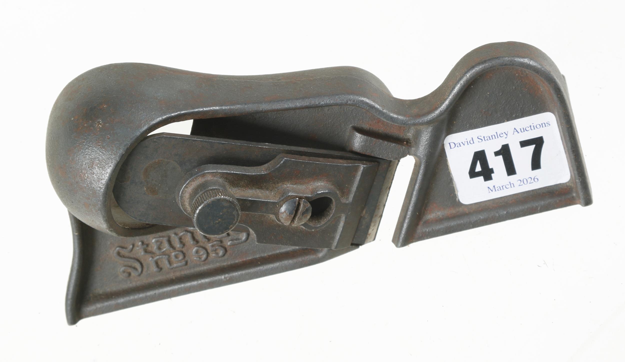 A STANLEY No 95 edge trimming plane lacks orig finish G+
