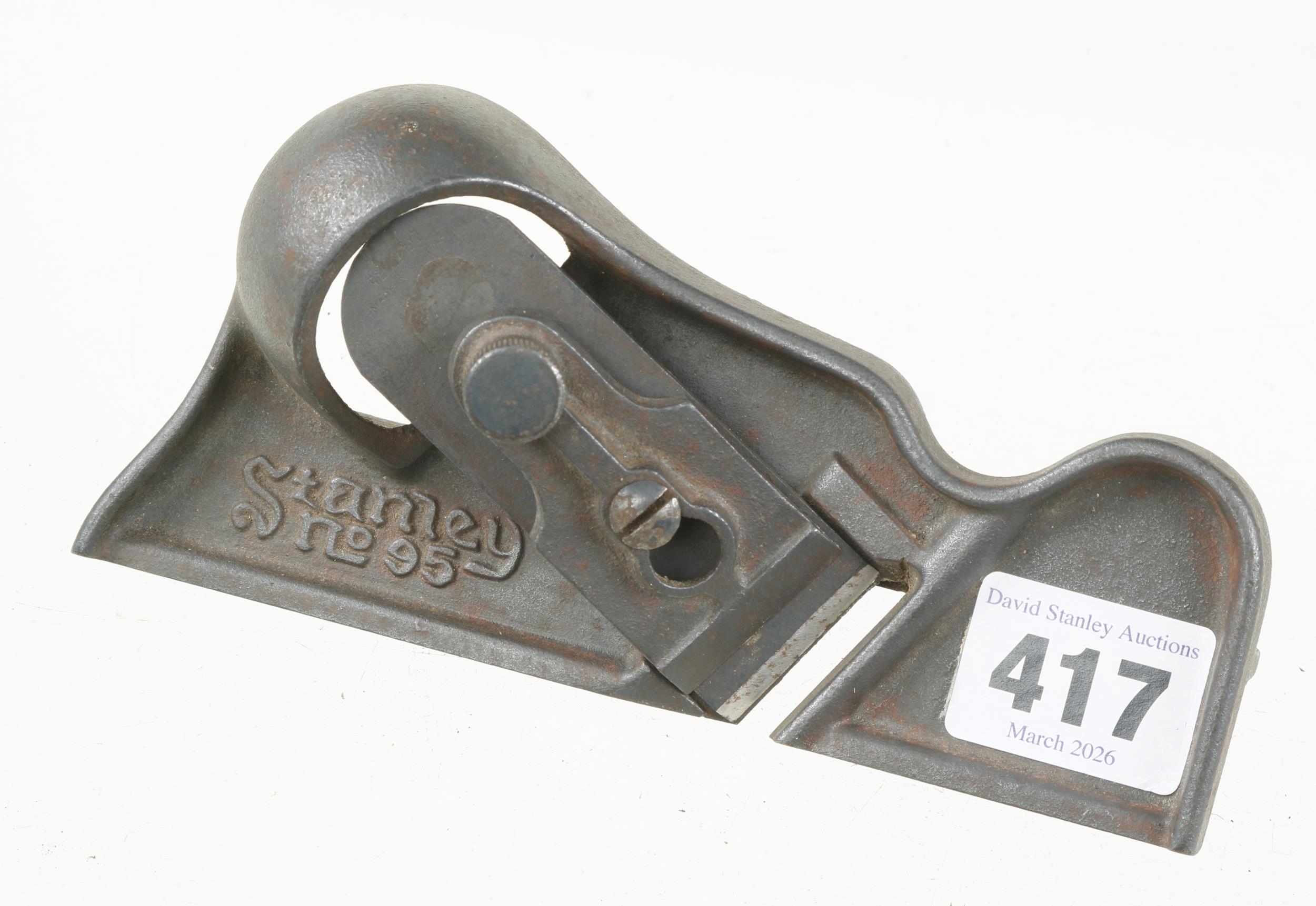 A STANLEY No 95 edge trimming plane lacks orig finish G+