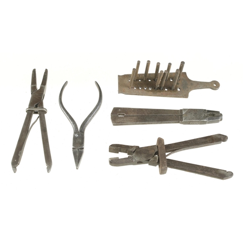 107 - Three watchmaker's sliding tongs etc G+