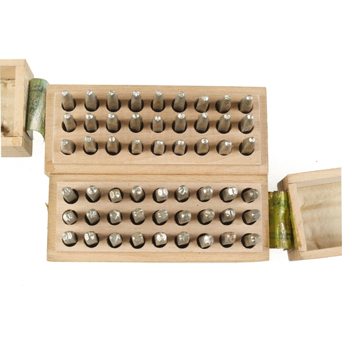 51 - Two sets of letter stamps by PRORITY in orig boxes G+