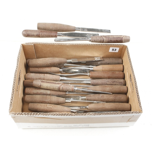 53 - 21 little used carving tools G++