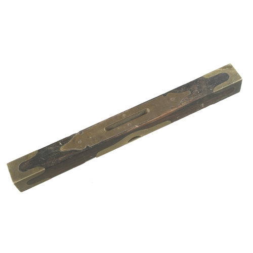 55 - An unusual rosewood and brass 