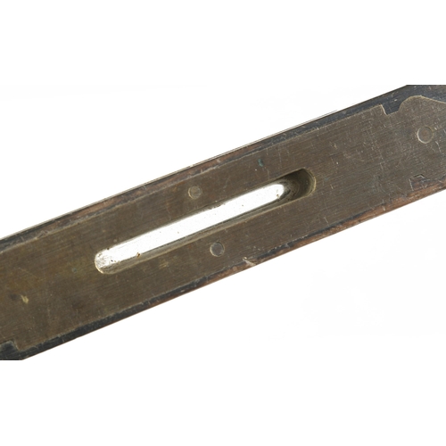 55 - An unusual rosewood and brass 