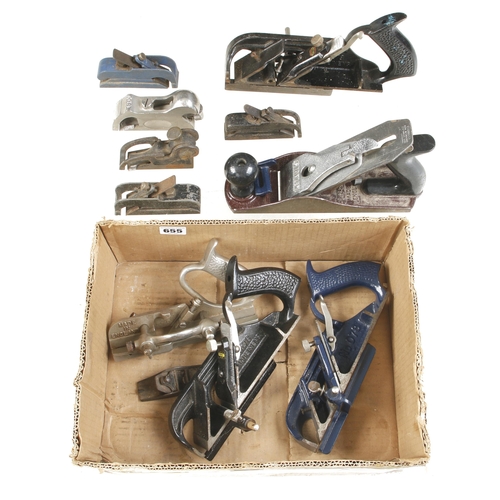 Eleven RECORD or STANLEY planes for restoration G