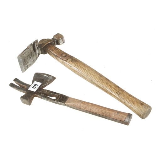 69 - Two crate hammers G+