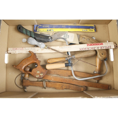 71 - Two bow saws etc G+