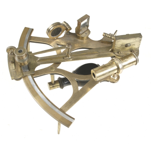 76 - A brass sextant by SPENCER & BARRETT in orig box G