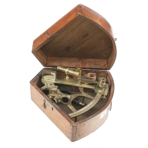76 - A brass sextant by SPENCER & BARRETT in orig box G