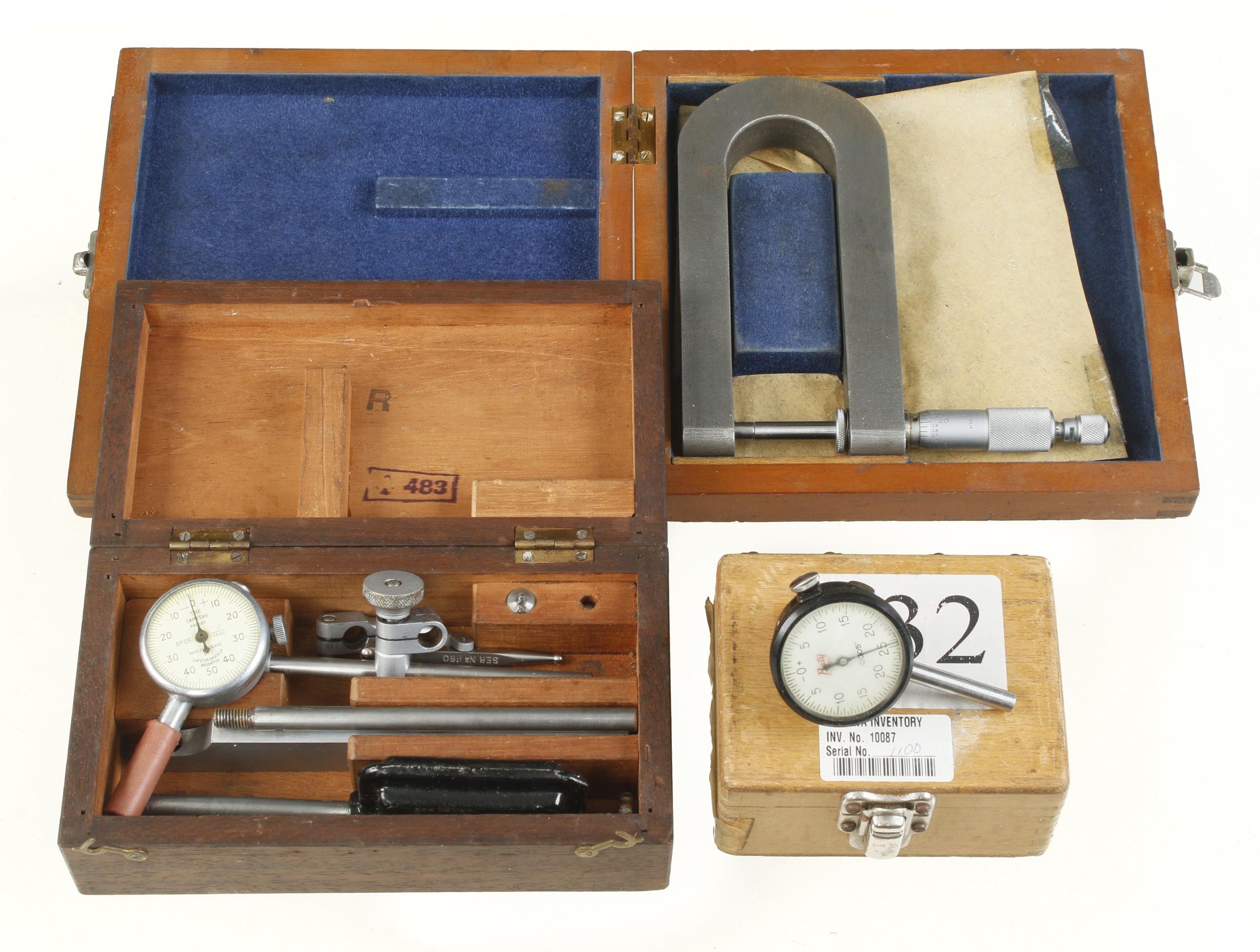 Three engineer's gauges etc in orig boxes G+