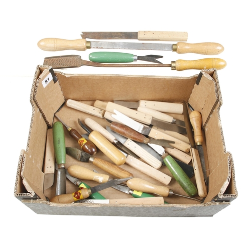 81 - Quantity of leatherworker's tools by GEORGE BARNSLEY G+