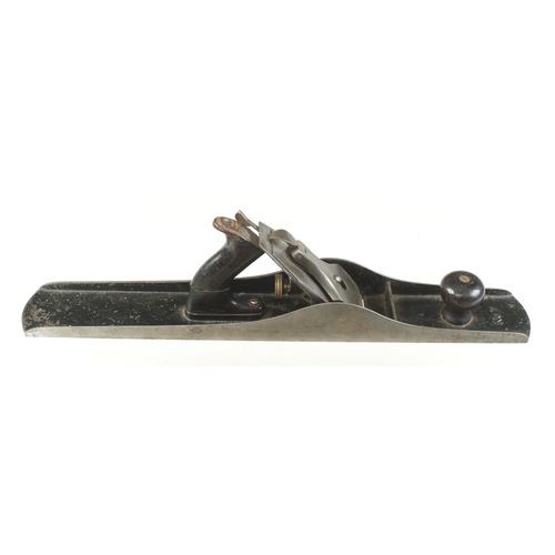 95 - A STANLEY No 7 low knob jointer with pre adjustable frog broken handle G