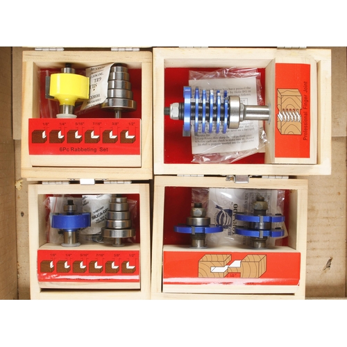 Quantity of various unused router bits by VIPER or TORNADO in orig boxes N