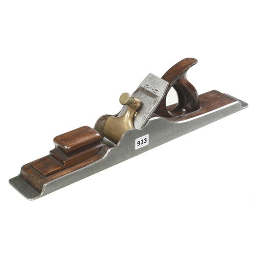 A fine and rare 20 1/2" d/t steel jointer by SPIERS Ayr with rosewood infill 20" orig Stewart Spiers iron and back iron  (previously sold in Cat No 50 £1900) G++