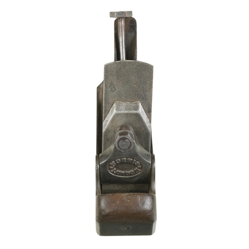 15 - A NORRIS No 51 adjustable smoother 40% orig early Norris iron remains G