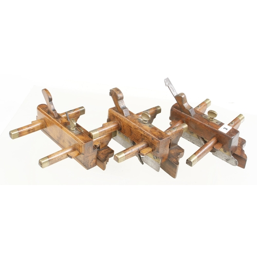 3 - Two beech ploughs by ROSS & ALEXANDER and CHARLES and a fillister by GLEAVE G+